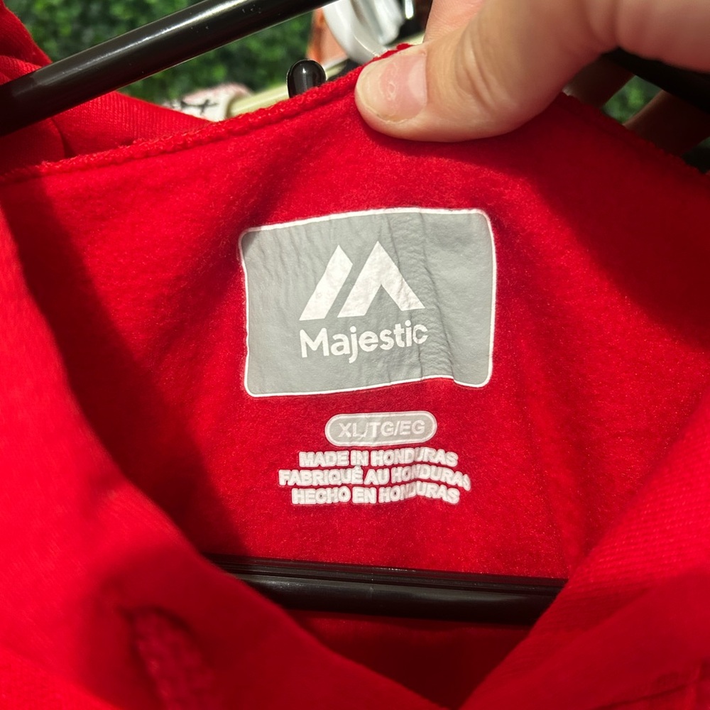 St. Louis Cardinals Majestic Red Hoodie Pullover Sweatshirt XL MLB - Picture 4 of 4